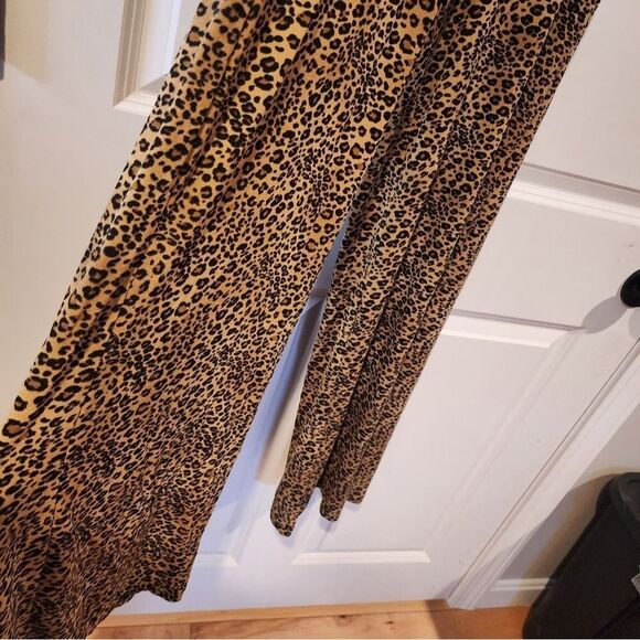 XGen vintage stretchy cheetah print halter pants jumpsuit S - Picture 4 of 5